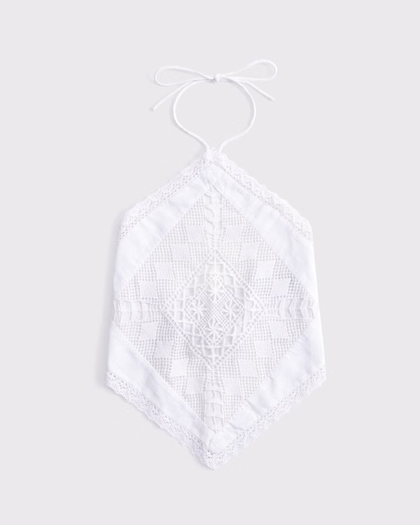 Women's Linen-Blend Bandana Top | Women's New Arrivals | Abercrombie.com | Abercrombie & Fitch (UK)