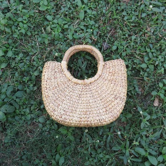 Handmade Straw Bag, Seagrass Handbag, Handmade Bags, Straw Basket Bag (BA004) | Etsy (US)