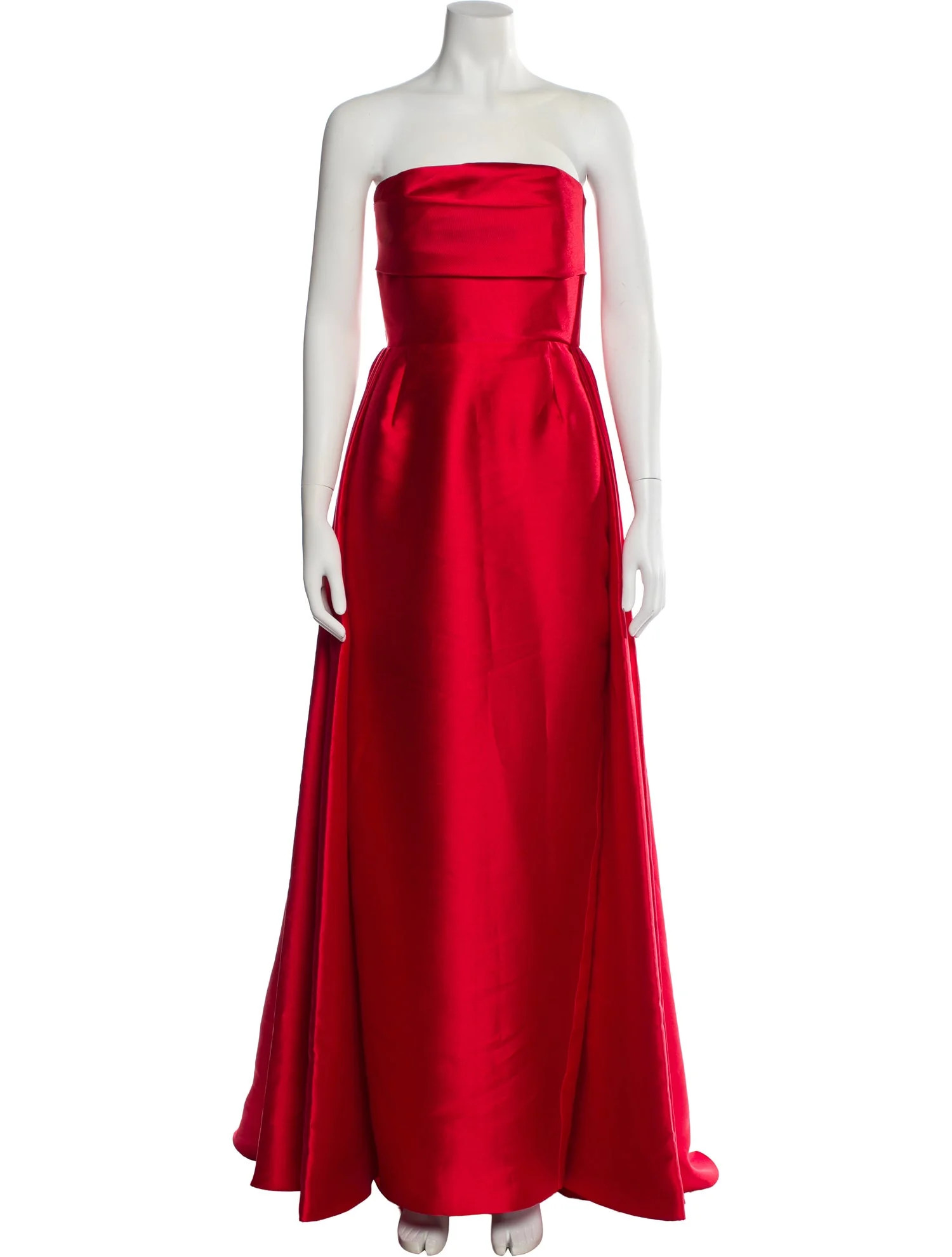 Solace London Strapless Long Dress - Red Dresses, Clothing - WSOLA27573 | The RealReal | The RealReal