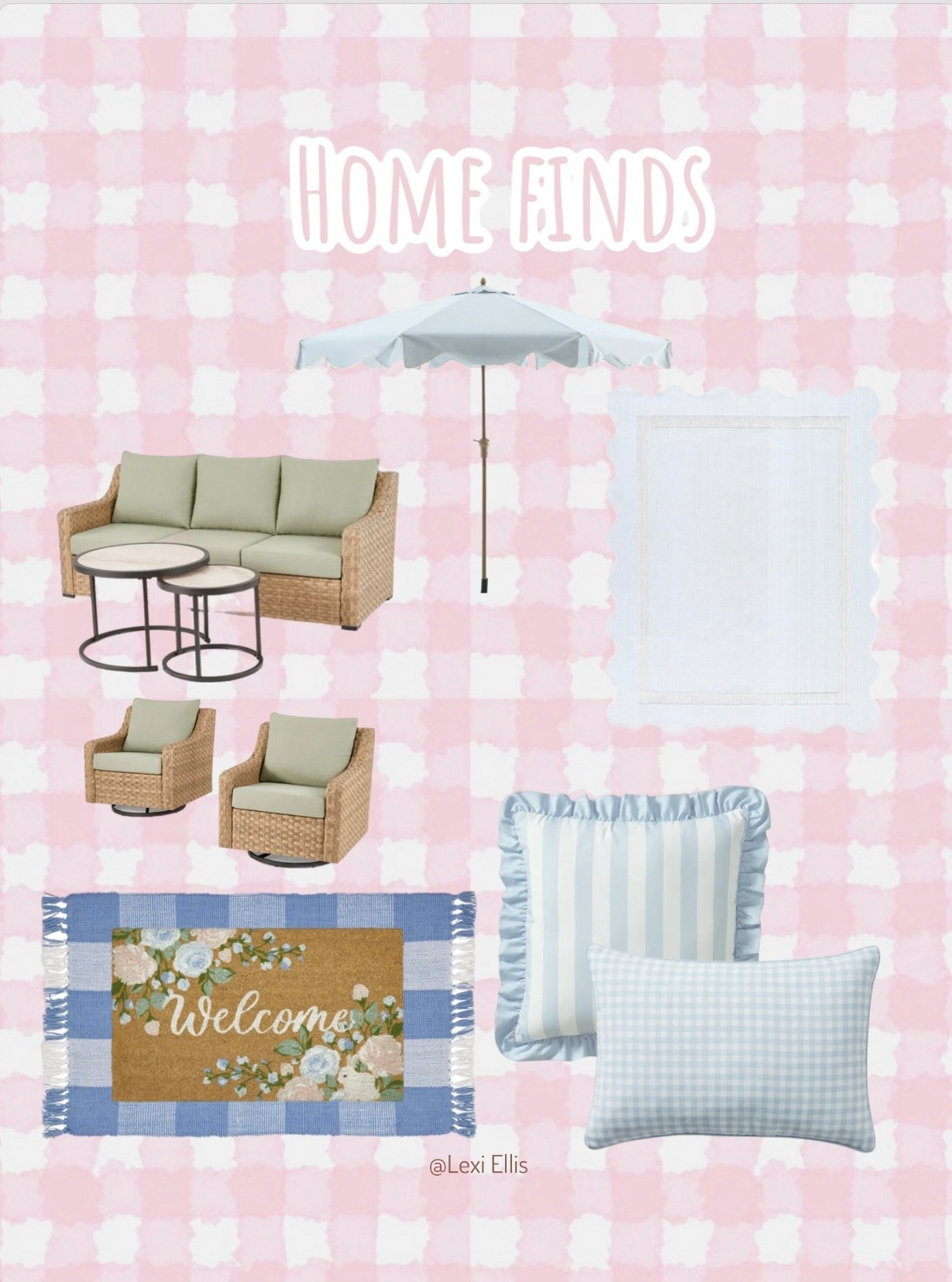 Cute outdoor home finds !