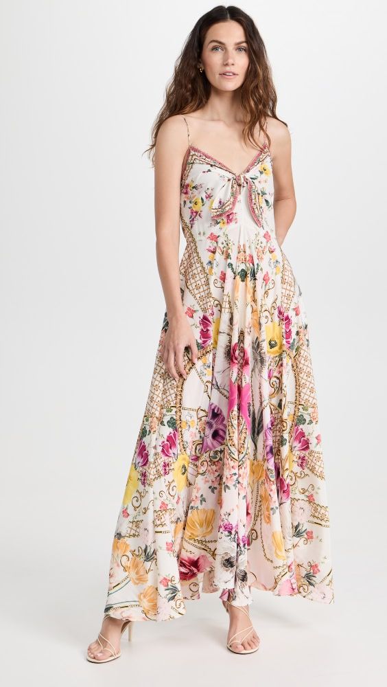 Camilla Long Dress with Tie Front | Shopbop | Shopbop