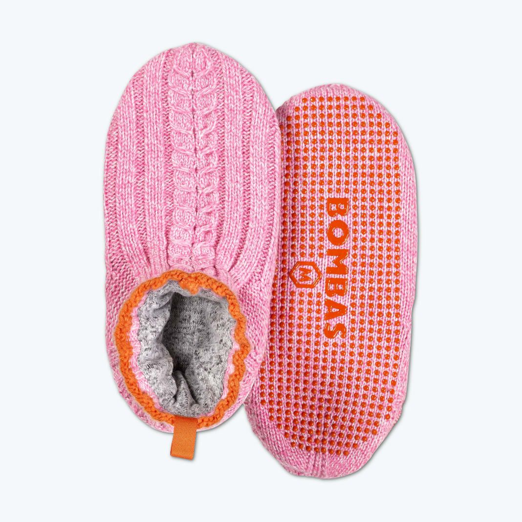 Women's Cable Knit Gripper Slipper | Bombas Socks