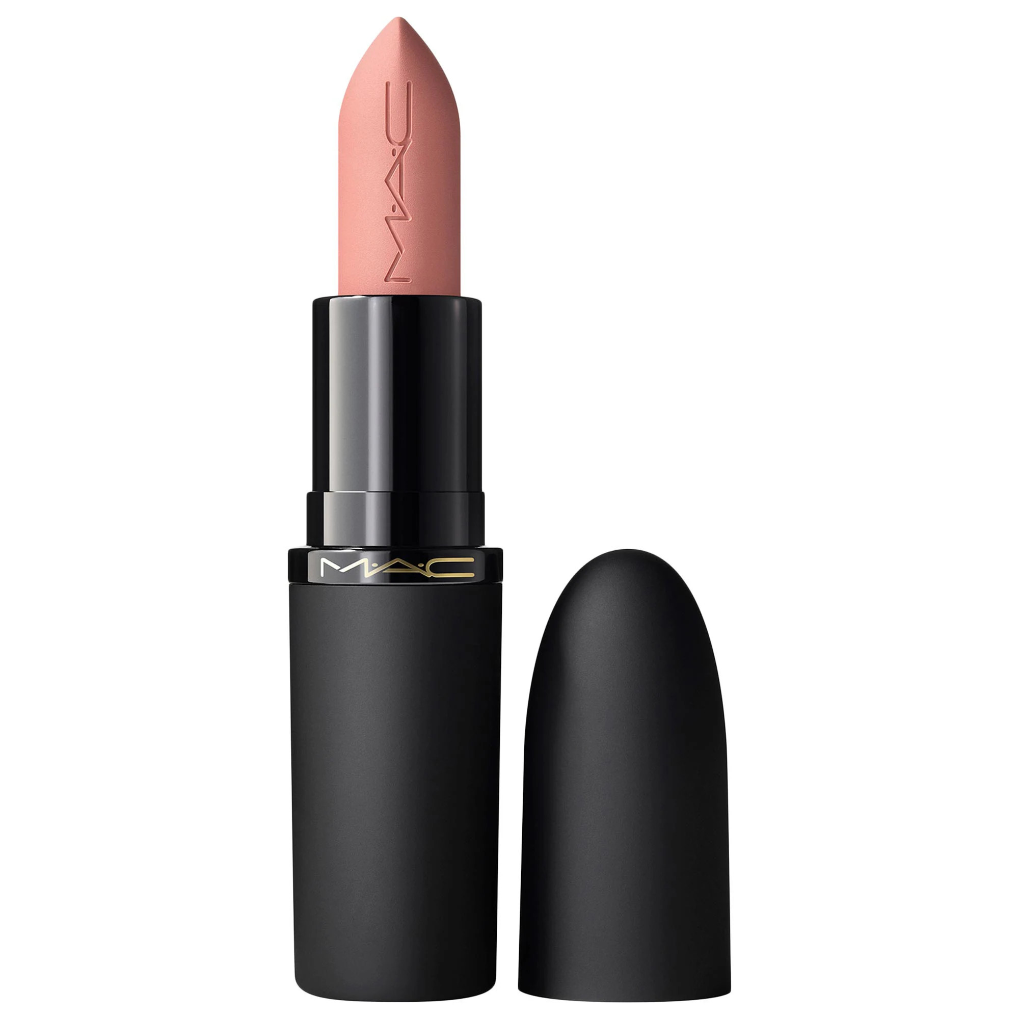 MAC Cosmetics Powder Kiss Soft-Focus 10HR Longwear Hazy Matte Lipstick Be My Bridesmaid 0.10 oz/3 g | Sephora (CA)