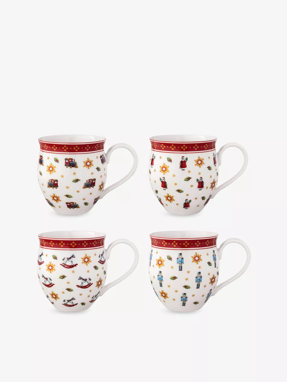 Toy's Delight Anniversary Christmas Four-Piece Porcelain Mug Set | Selfridges