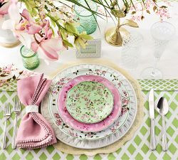 Monique Lhuillier Garden Trellis Dinner Plates - Set of 4 | Pottery Barn (US)