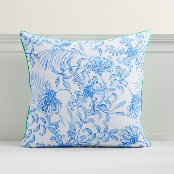 Lilly Pulitzer Glisten In The Sun Reversible Euro Pillow Cover | Pottery Barn Teen