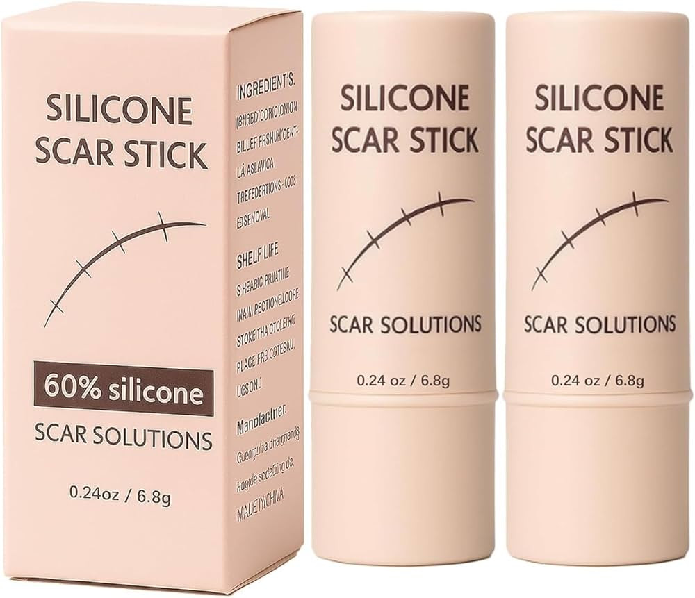 Silicone Scar Stick, 60% Silicone Scar Solutions for Face and Body, with Centella Asiatica & Vita... | Amazon (US)