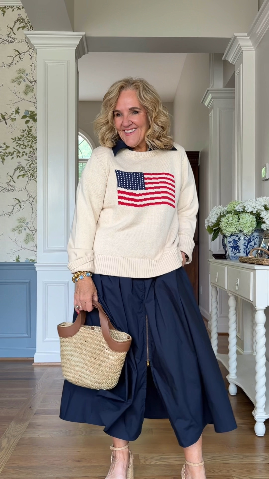 This cozy cream knit paired with a flowy navy maxi skirt creates the perfect blend of casual comfort and timeless style. Easy to dress up or down, it’s a look you’ll reach for again and again. 🫶🏻

#LTKootd #LTKSeasonal #LTKOver40