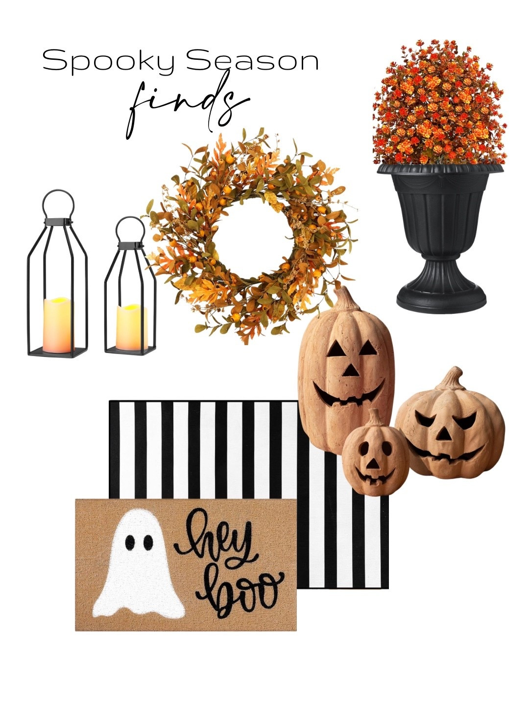 Front porch Fall decor, Halloween decor, front doormat 

#LTKHome #LTKFindsUnder50 #LTKSaleAlert