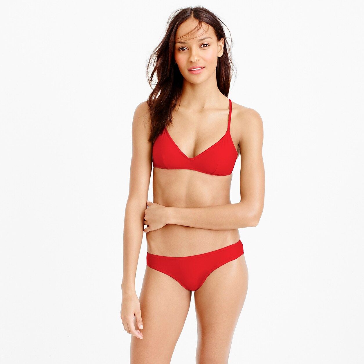 French cross-back bikini top | J.Crew US