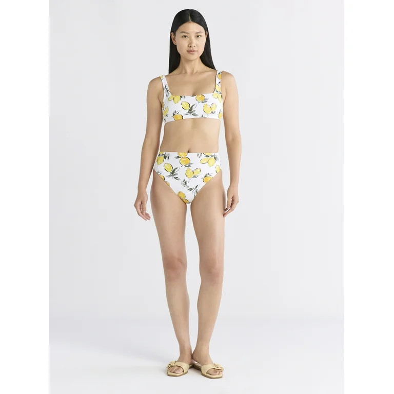 Free Assembly Women's and Women's Plus Size Square Neck Bikini Top, Sizes XS-1X | Walmart (US)