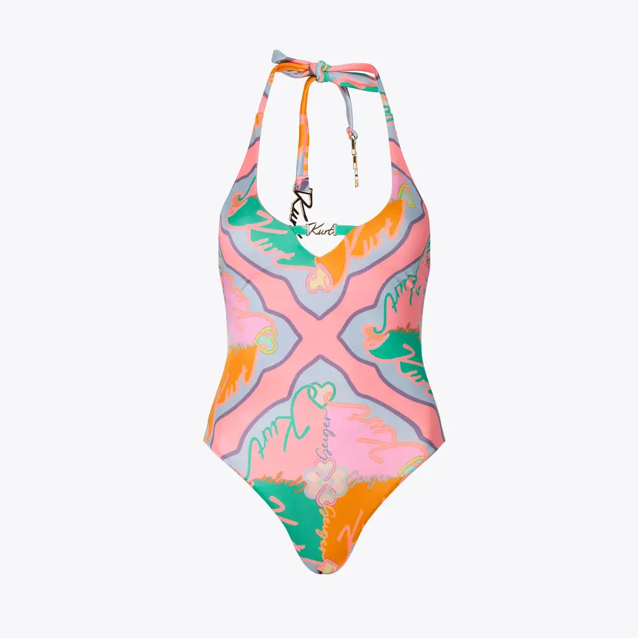KURT SWIMSUIT Branded Cursive Swimsuit by Kurt Geiger London | Kurt Geiger US