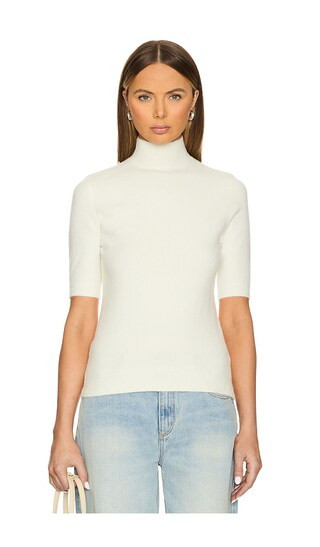 SEROYA Yael Knit Top in Cream. - size XL | Revolve Clothing (Global)