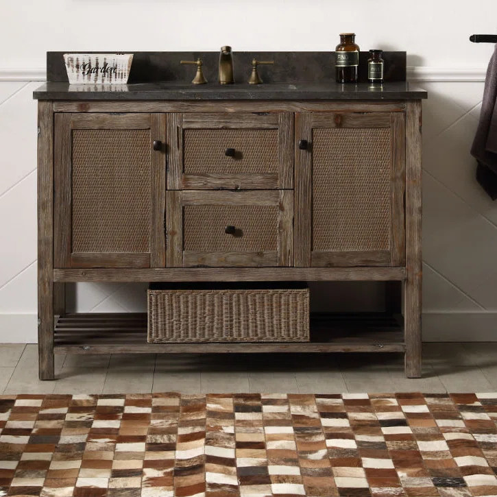 48'' Single Bathroom Vanity with Marble Top | Wayfair North America