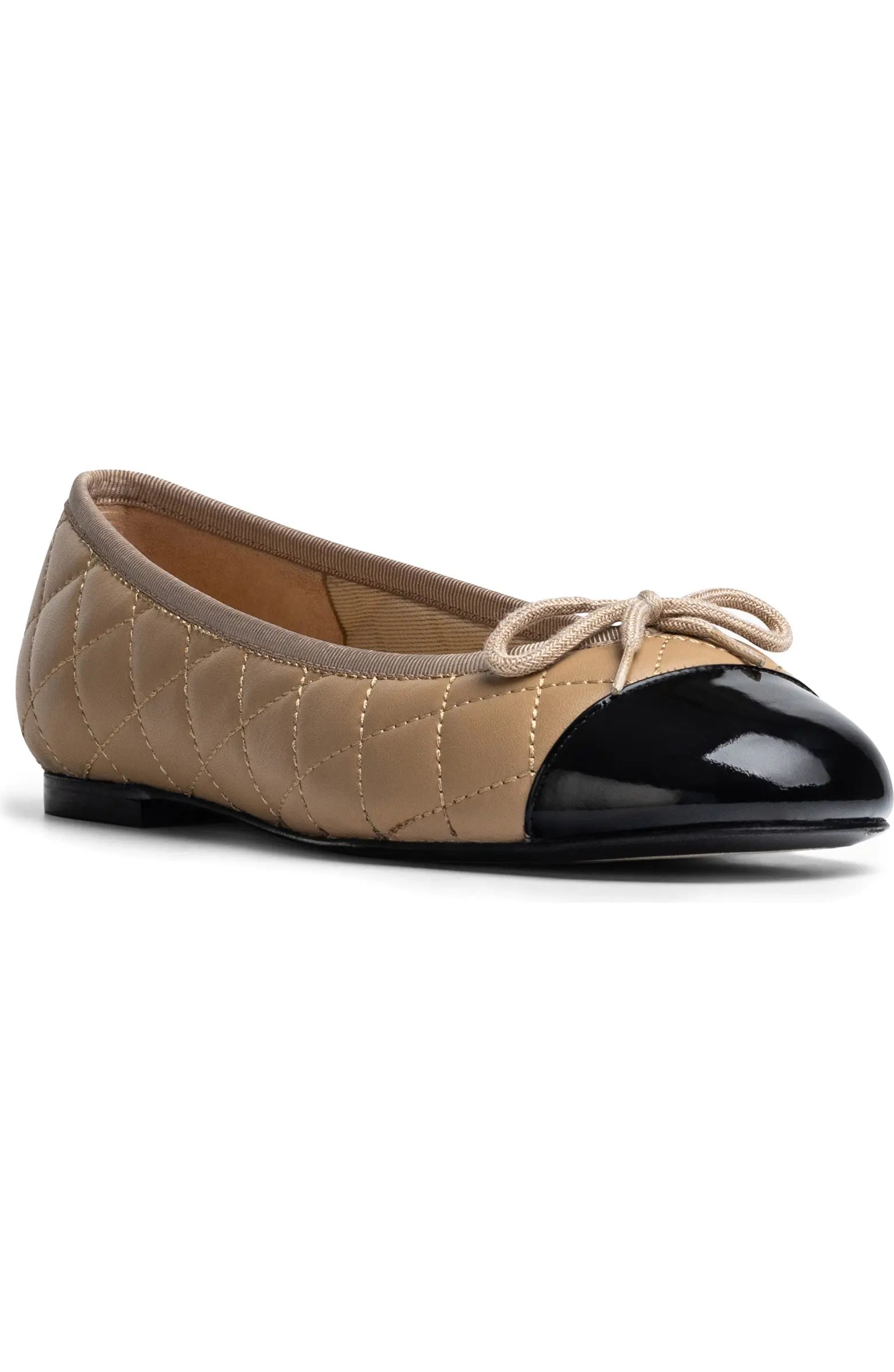 Belle Quilted Ballerina Flat (Women) | Nordstrom