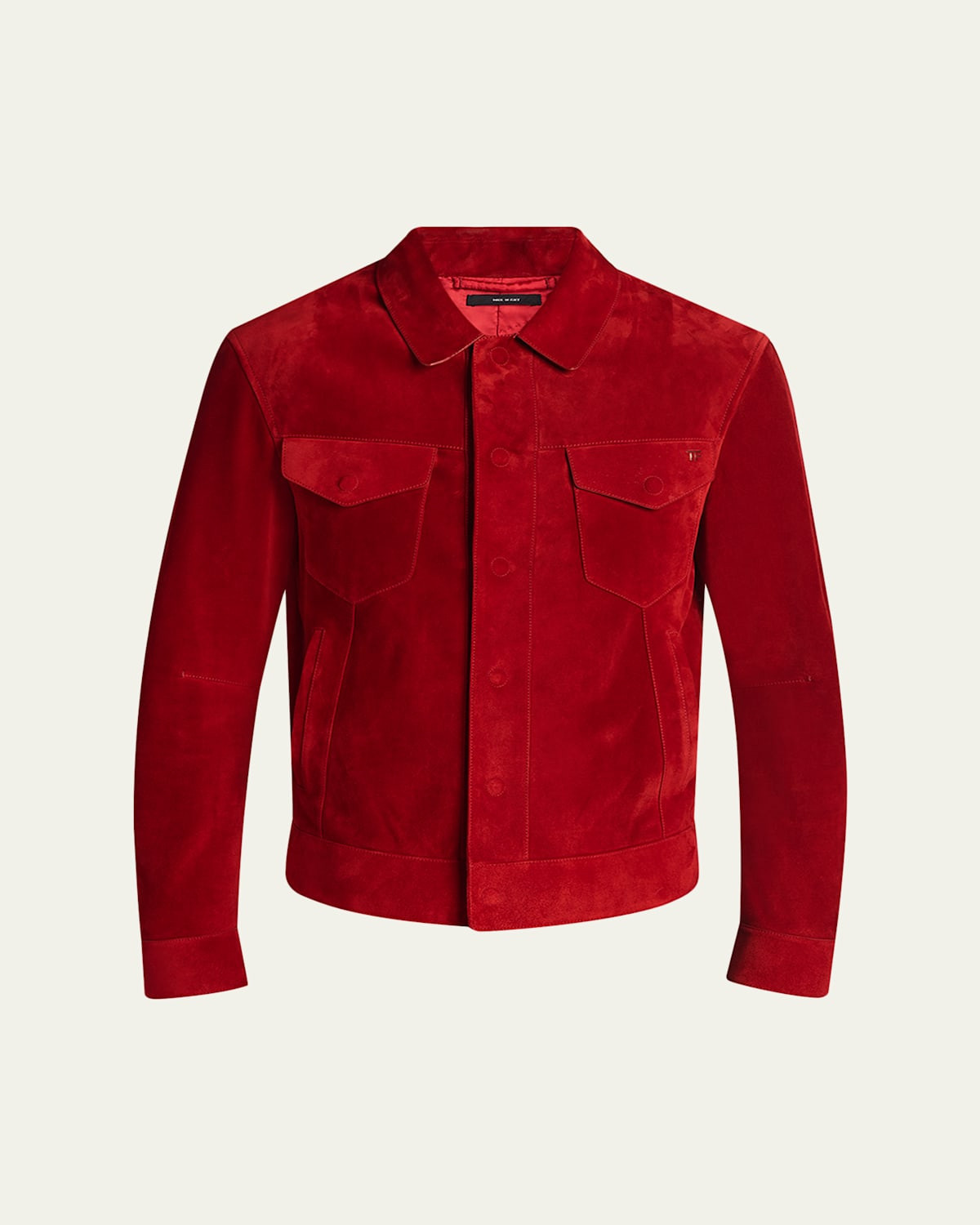 Men's Suede Snap-Front Western Jacket | Bergdorf Goodman