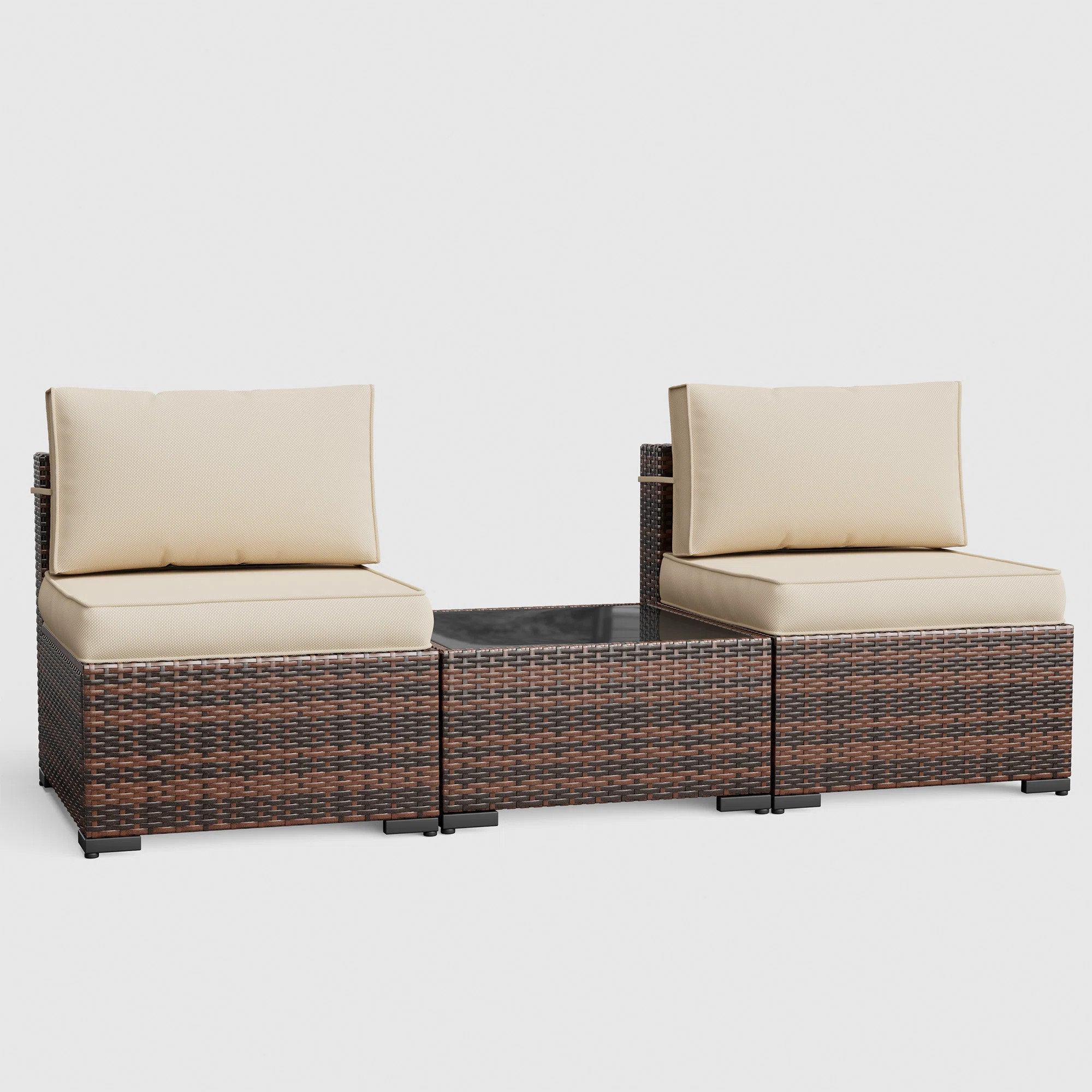 2 - Person Outdoor Seating Group With Cushions | Wayfair North America