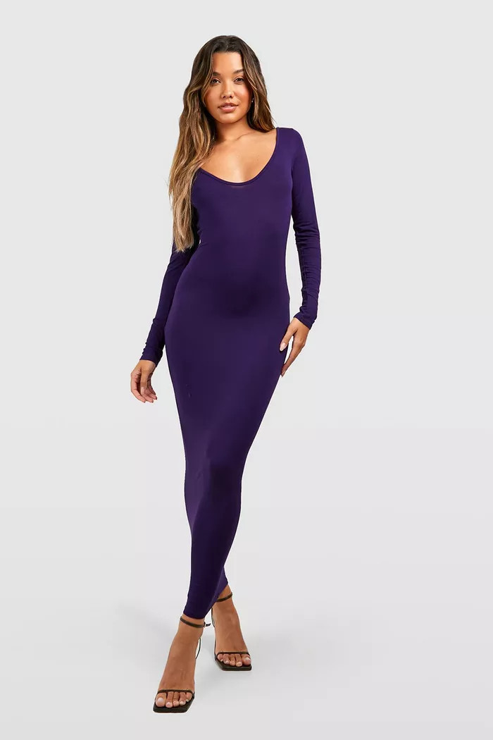 Scoop Back Midaxi Dress | Boohoo.com (UK & IE)