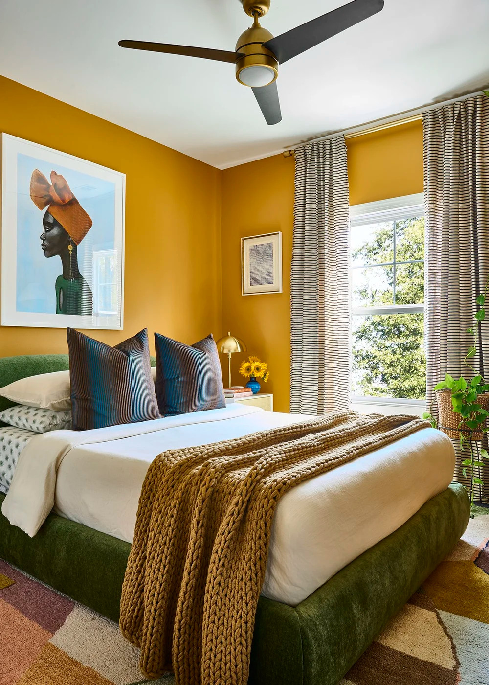 #SundayRestday 🌿 Slow mornings are even sweeter in a bedroom layered with rich color, cozy textures, and meaningful art. Thoughtful design isn't just about how a room looks—it's about creating a space that helps you rest, recharge, and feel at home.

#SundayRestday #BedroomDesign #SoulfulMaximalism #ColorfulInteriors #HomeDecor 

 #LTKHome