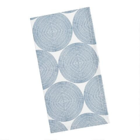 Blue Abstract Dot Print Napkins Set of 4 | World Market
