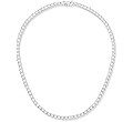 Gemsme 4.0mm CZ Tennis Necklace, 18K White/Yellow Gold Plated 4.0mm Round Cubic Zirconia Classic ... | Amazon (US)
