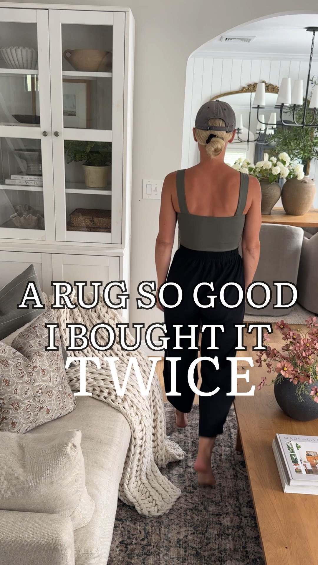 The best jute rug -- looks like pottery barn but a fraction of the cost! 

#LTKHome