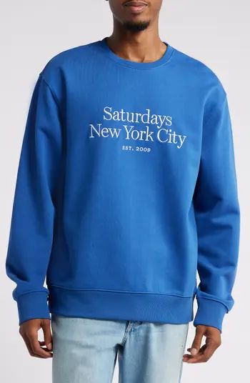 Bowery Miller Embroidered Crewneck Sweatshirt | Nordstrom