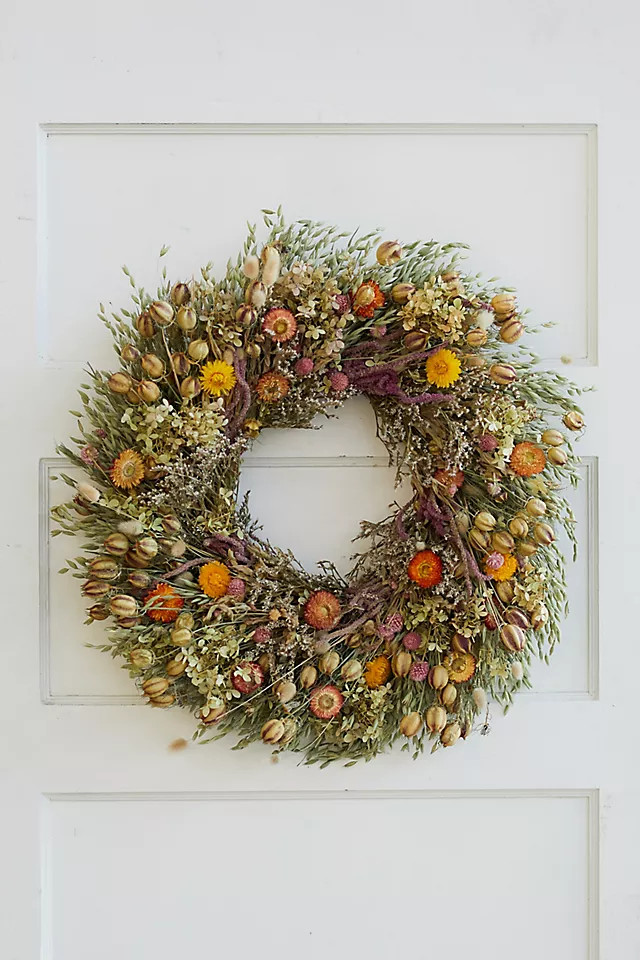 Preserved Meadow Petals Wreath | Anthropologie (US)