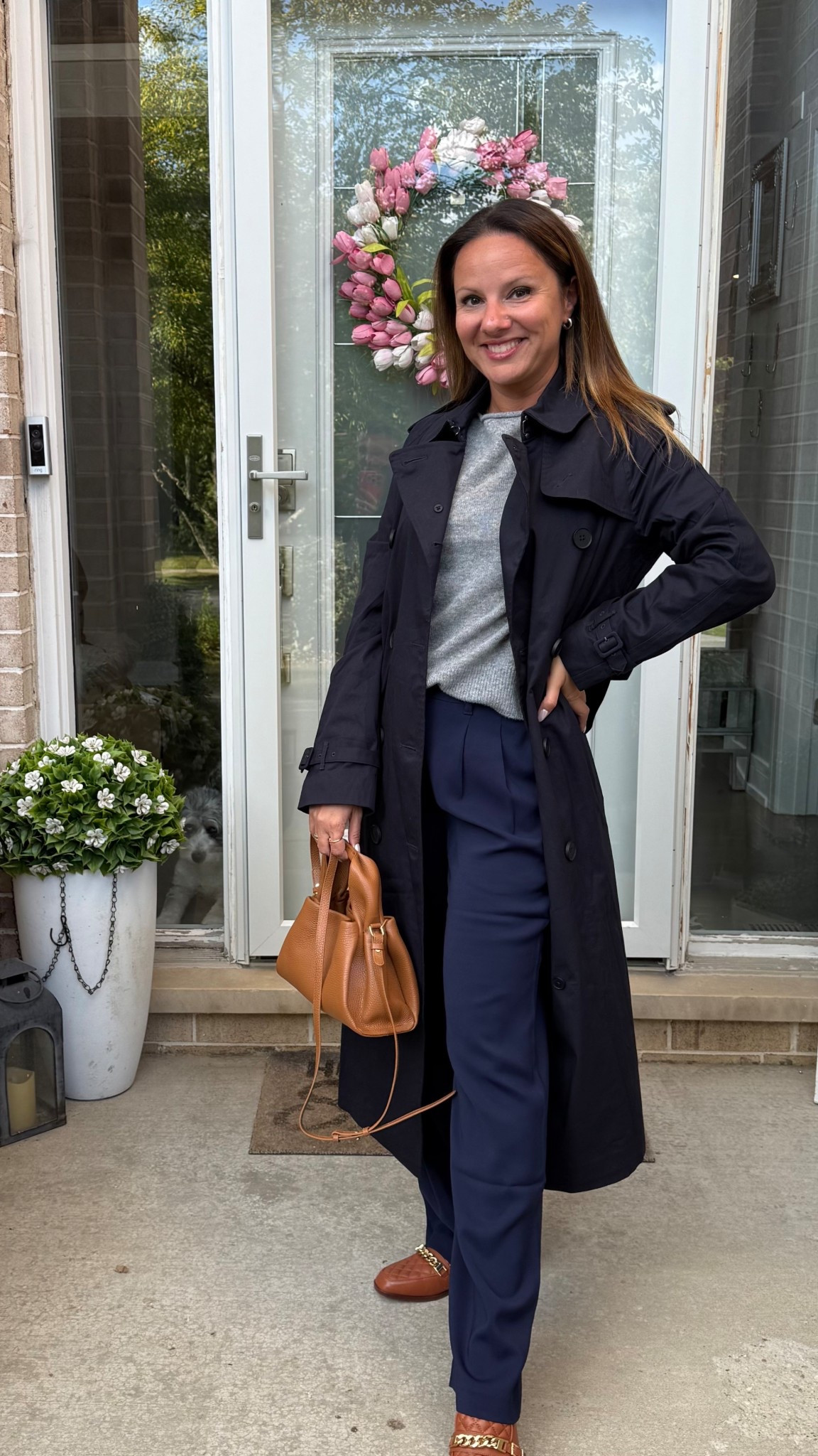 A classic trench coat 🧥 is a must in any fashionistas Fall wardrobe! 

Totally fell for the rich navy color of this @OneQuince beauty! 

Love how beautifully it paired with all the Fall 🍁 shades! 

 #QuincePartner 

#LTKWorkwear #LTKSaleAlert #LTKFindsUnder100
