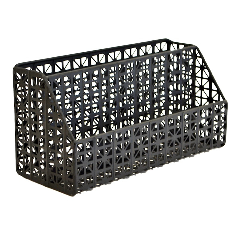 Metrix Black Laser Cut Desk Organizer | At Home
