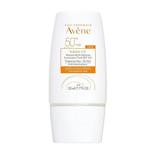 Eau Thermale Avene Solaire UV Mineral Multi-Defense Sunscreen Fluid, Clean Formula Sunscreen for ... | Amazon (US)