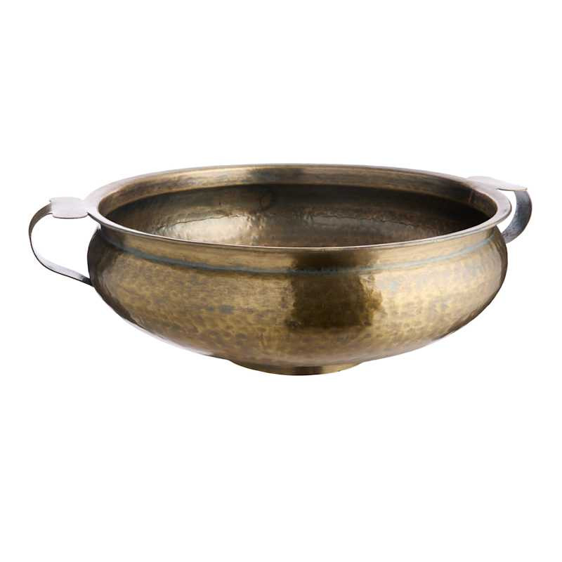 Gold Metal Bowl, 18" | At Home