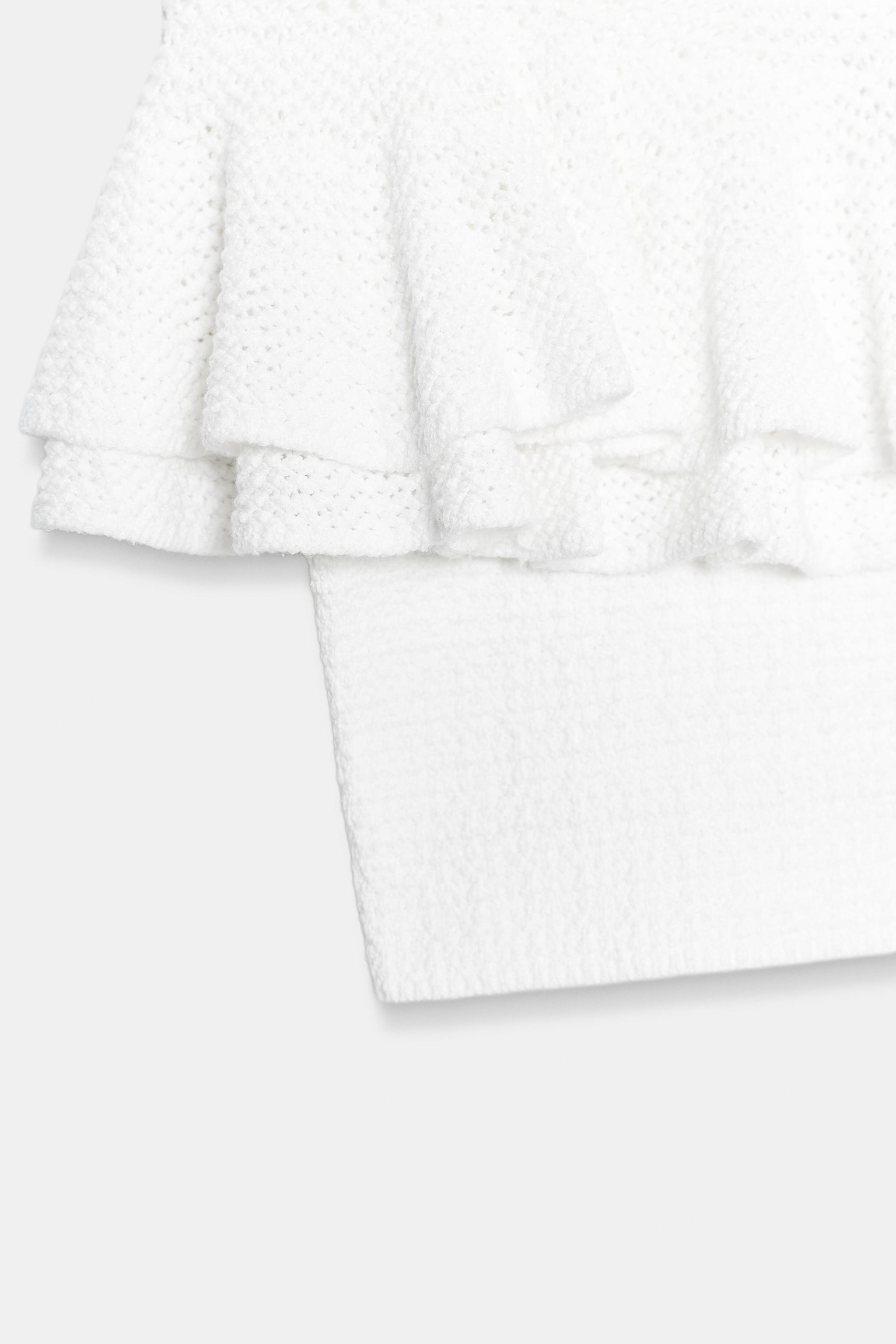 RUFFLED KNIT TOP | Zara UK