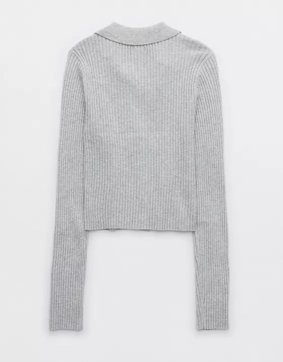 Aerie Gotta Jet! Polo Sweater | Aerie