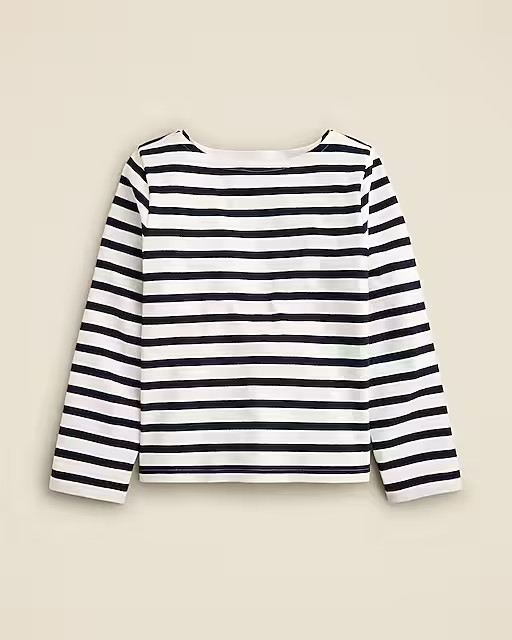 Classic mariner cloth boatneck T-shirt in stripe | J. Crew US