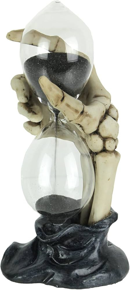 Creepy Skeleton Hand Bone Finish Hourglass Sand Timer | Amazon (US)