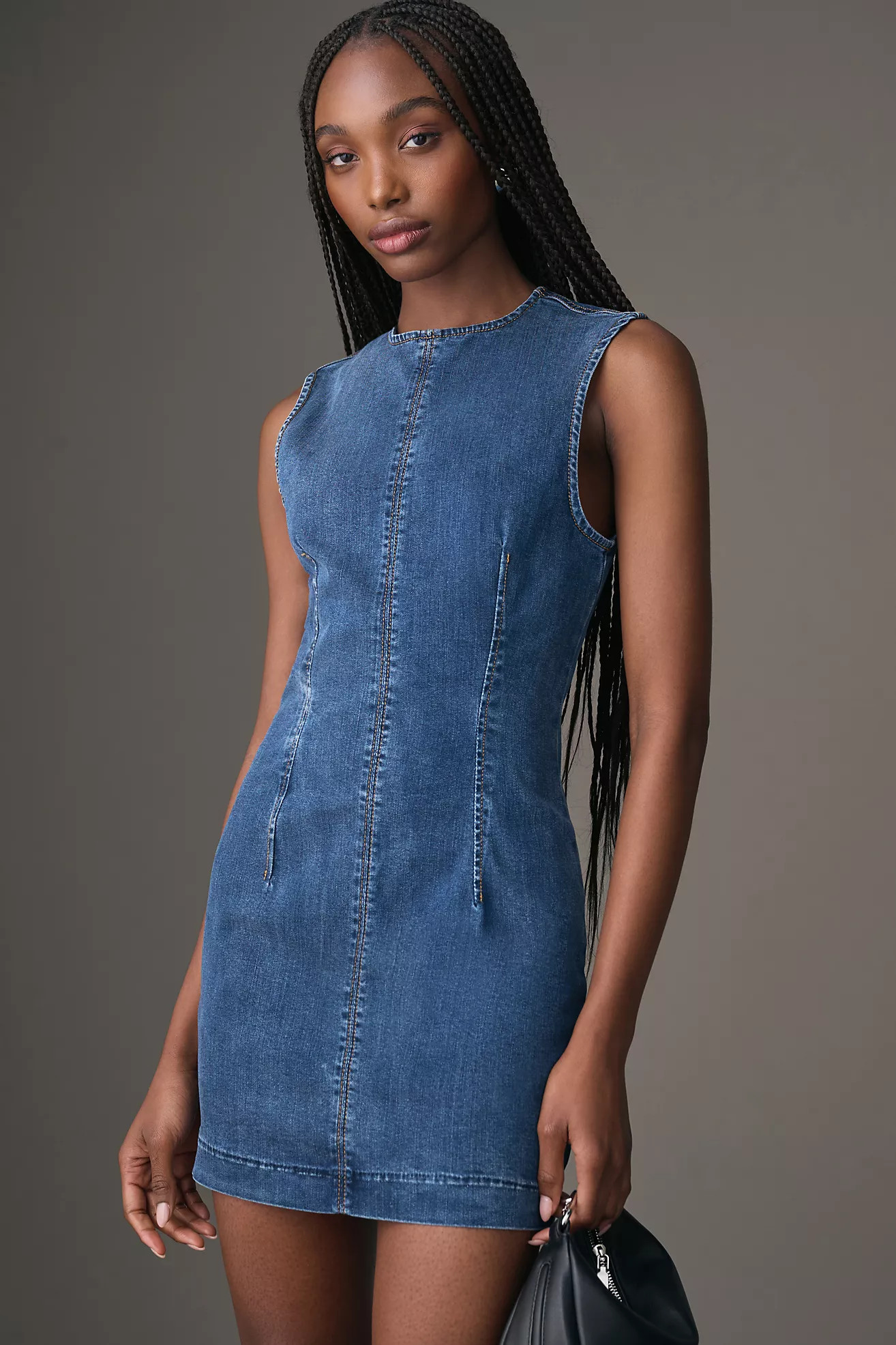 Reformation Kendi Denim Mini Dress | Anthropologie (US)