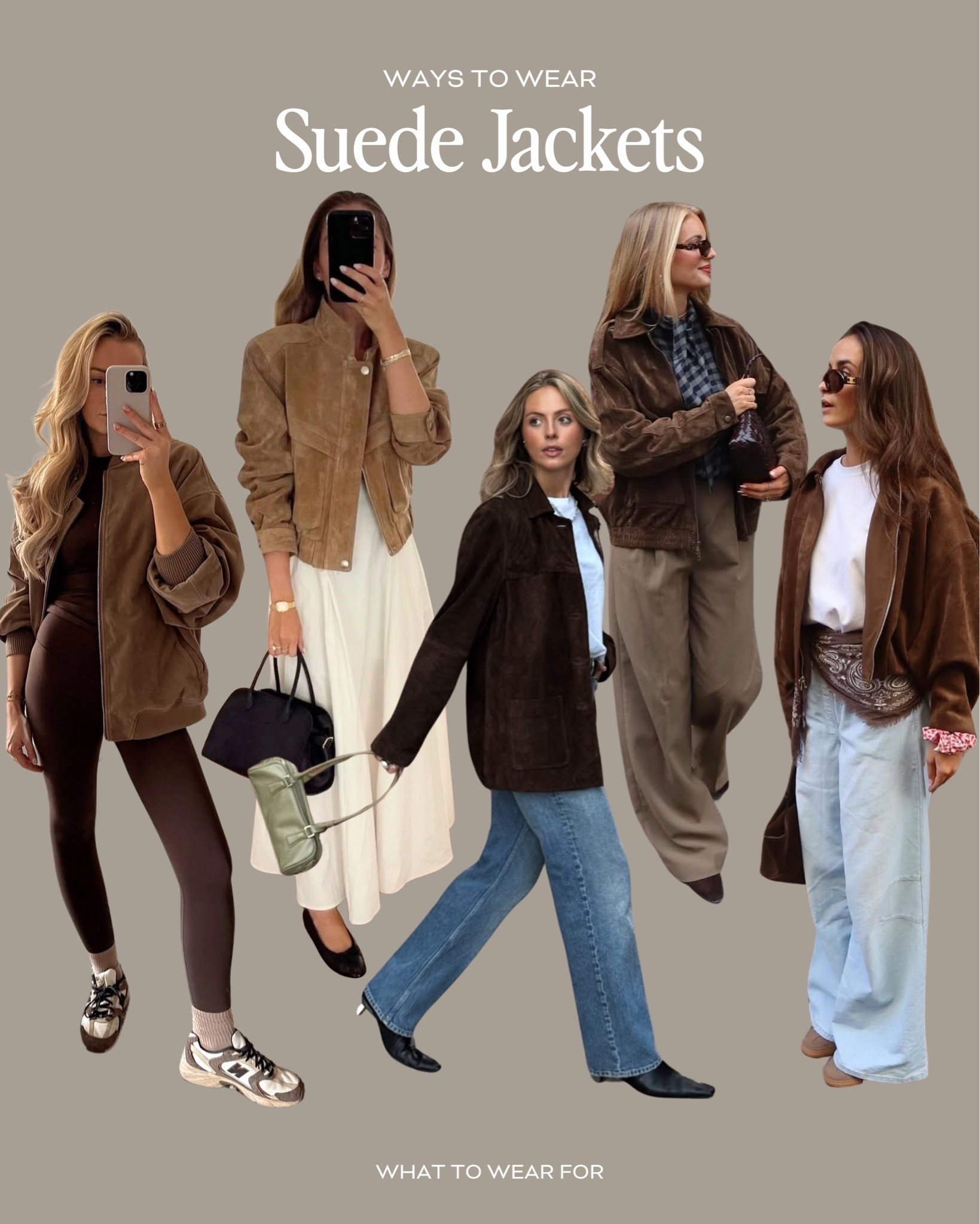 Ways to wear a suede jacket for autumn🤎🍂

#LTKuk #LTKautumn