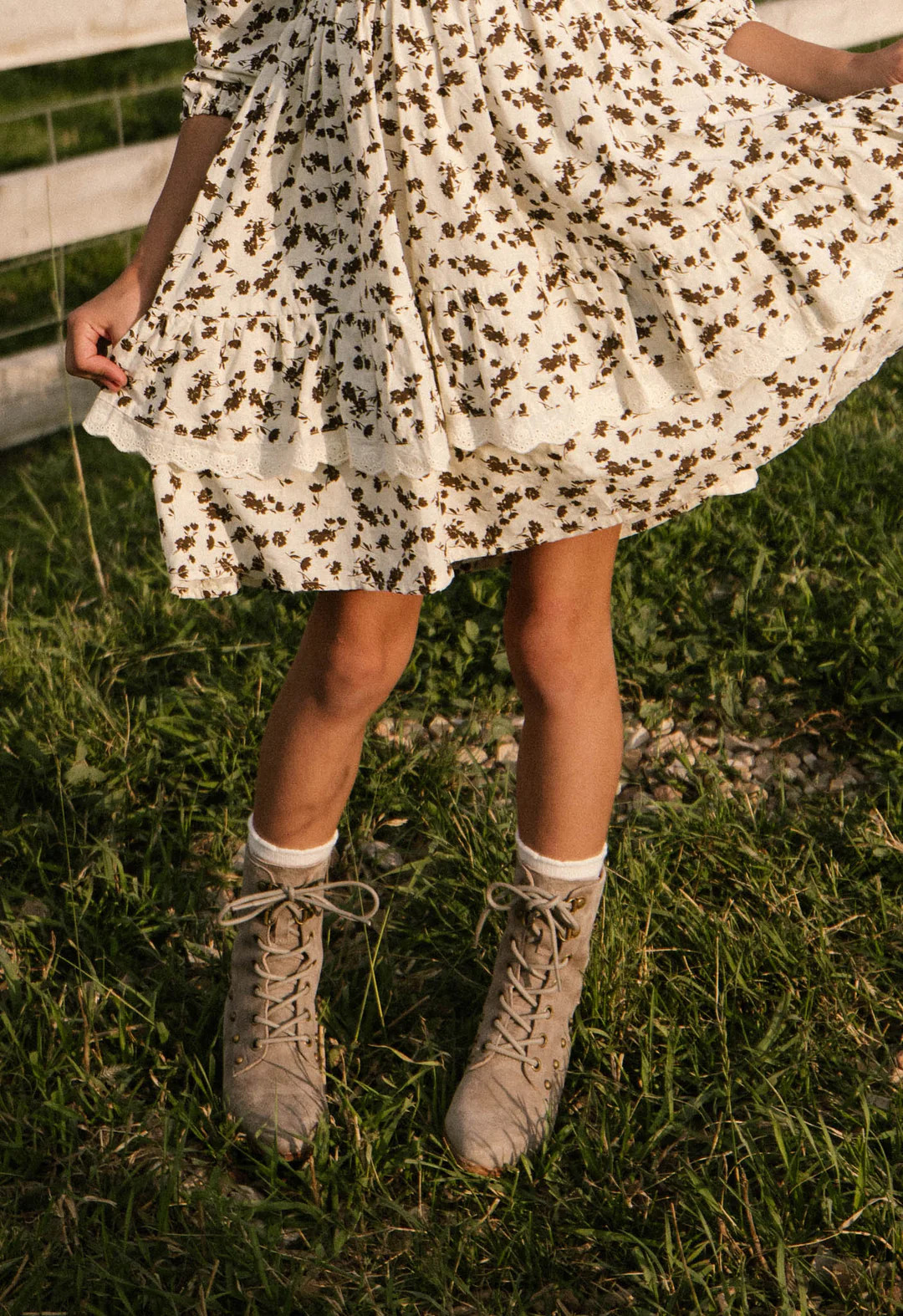 Mini Darcy Lace Up Studded Boot | Ivy City Co