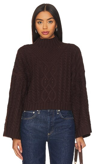 Oona Top in Dark Brown | Revolve Clothing (Global)
