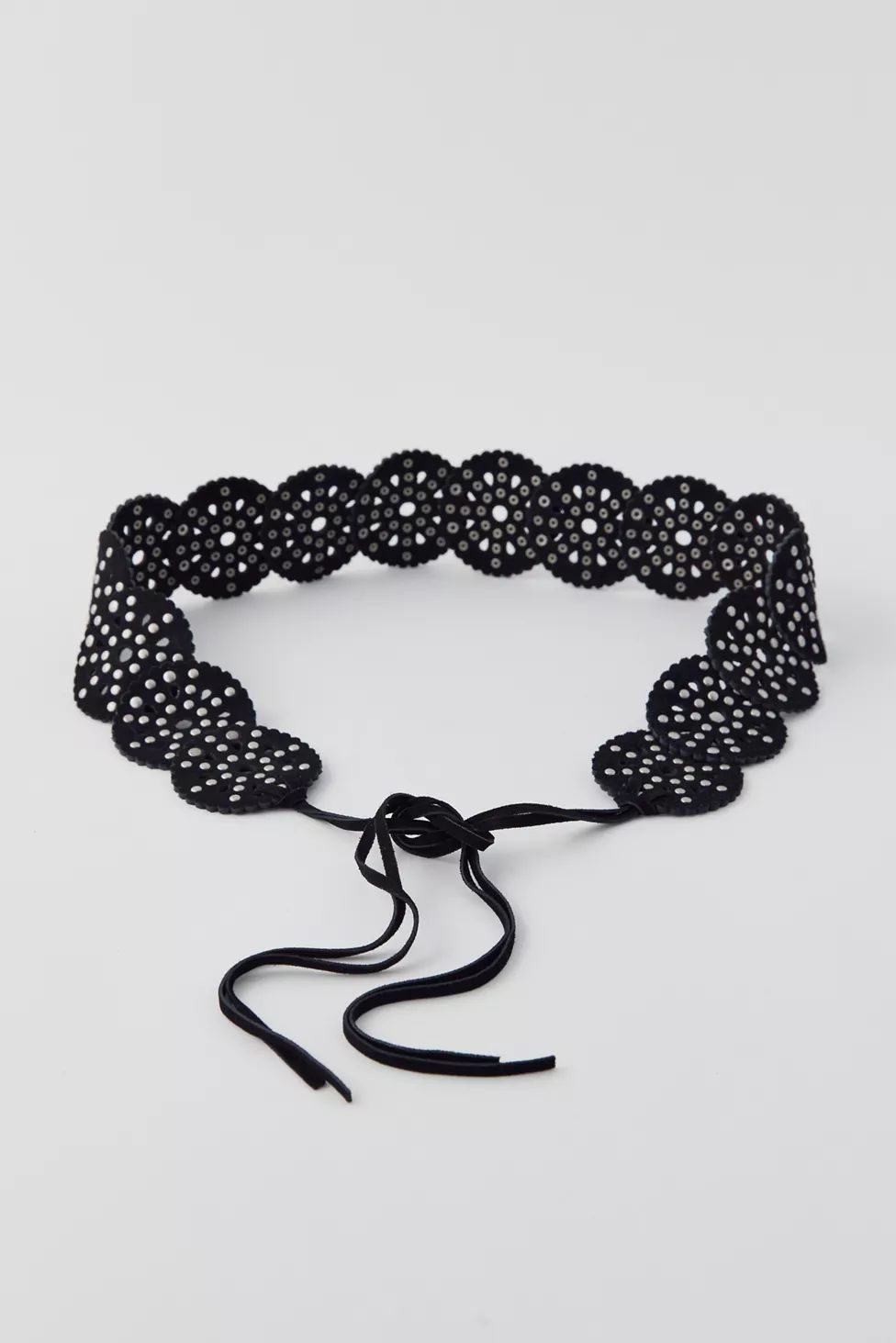 UO Studded Circle Suede Tie Belt | Urban Outfitters (US and RoW)