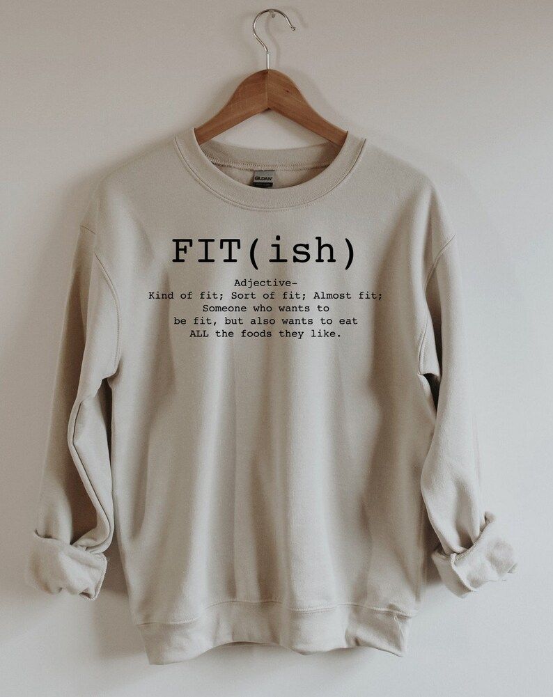 FIT-ISH Tshirt  Sweatshirt Workout Kind of Fit Graphic | Etsy | Etsy (US)
