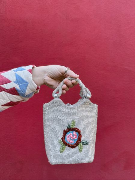 staud ZOE BEADED BAG DIAMOND ROSE, silver party bag, New Year’s Eve

#LTKHoliday #LTKGiftGuide #LTKitbag