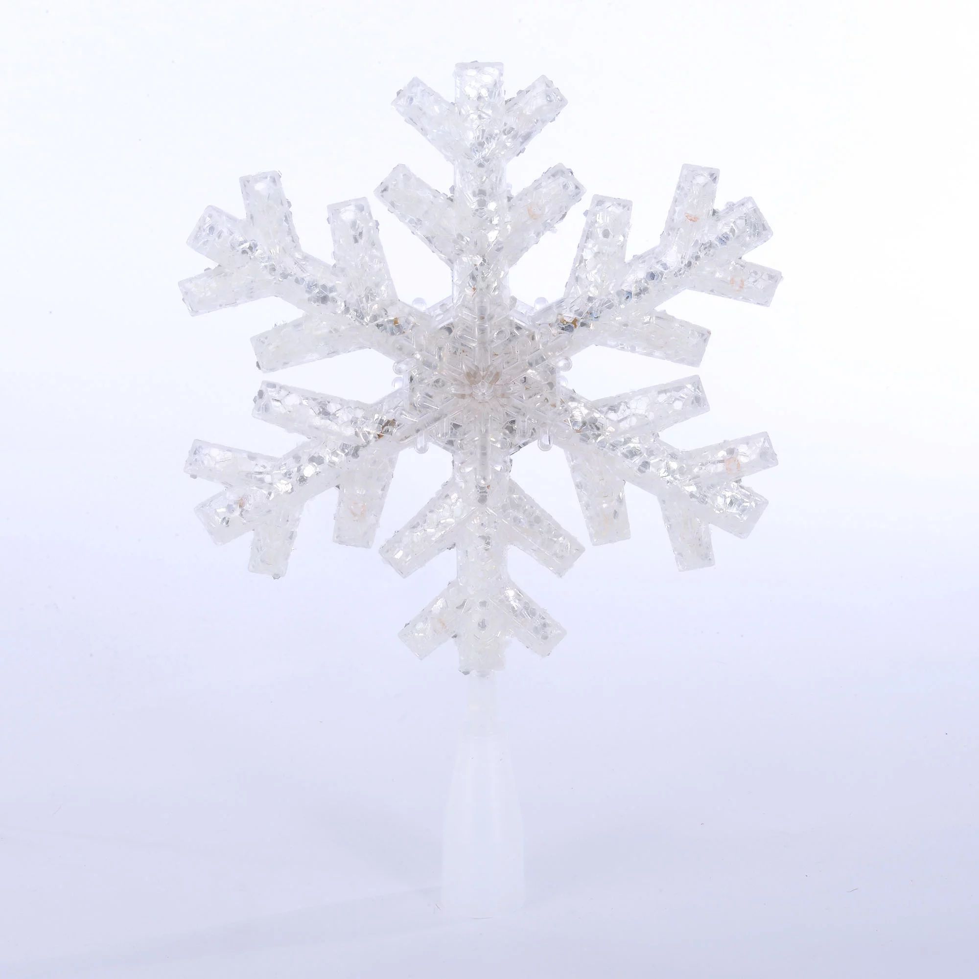 Holiday Time 11.75 inch LED Twinkle Snowflake Christmas Tree Topper | Walmart (US)