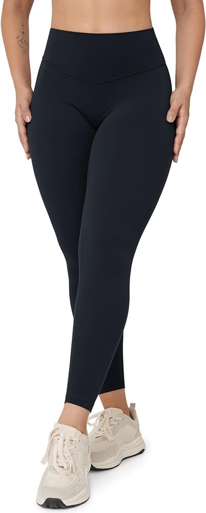 Hugcurve No Front Seam High Waisted Workout Leggings for Women Buttery Soft Yoga Pants Gym Athlet... | Amazon (US)