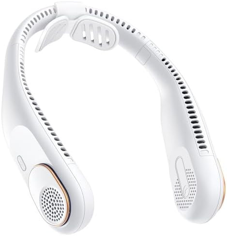 SWEETFULL Portable Neck Fan: 5200mAh Bladeless Personal Fan | 4 Speeds, 20H Max Runtime, No Hair ... | Amazon (US)