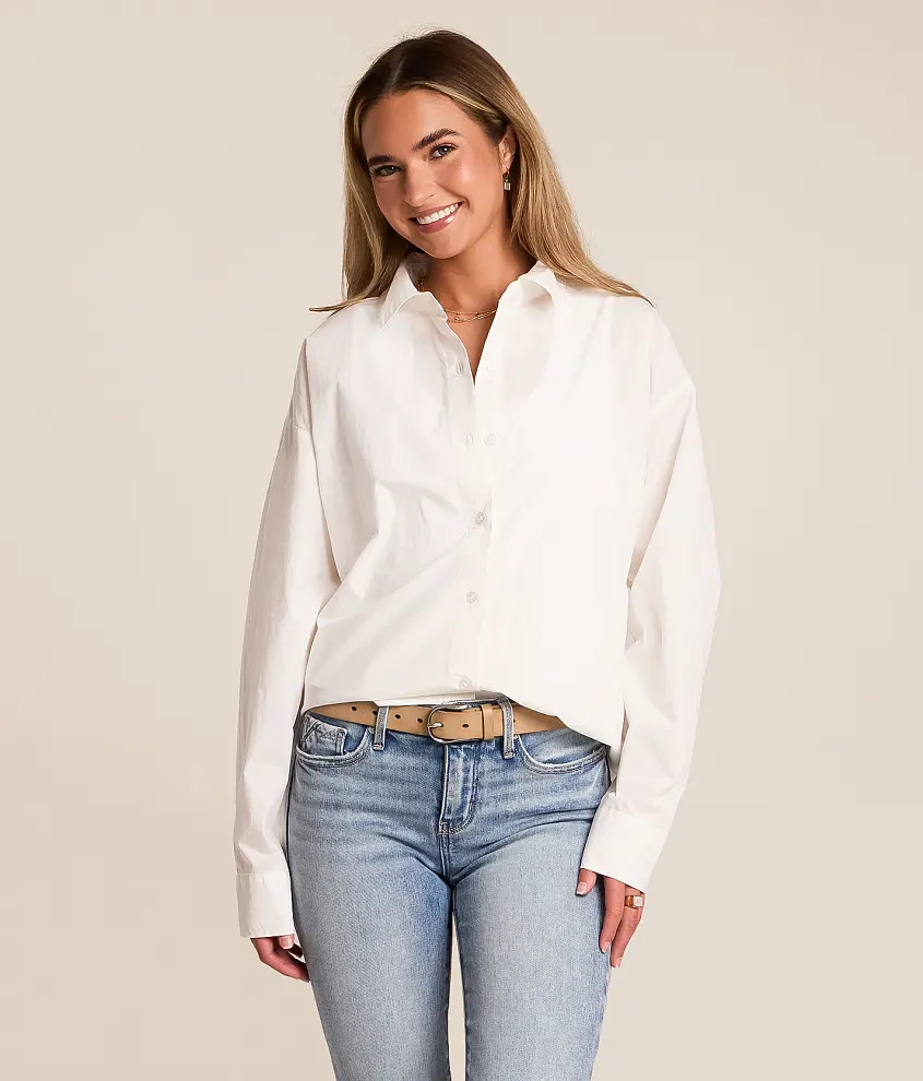 Elevated Poplin Blouse | Buckle