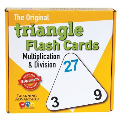 Learning Advantage The Original Triangle Flash Cards, Multiplication & Division, Set of 20 | Target