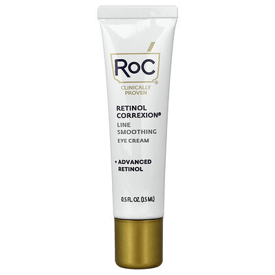 RoC, Retinol Correxion®, Line Smoothing Eye Cream, 0.5 fl oz (15 ml) | iHerb