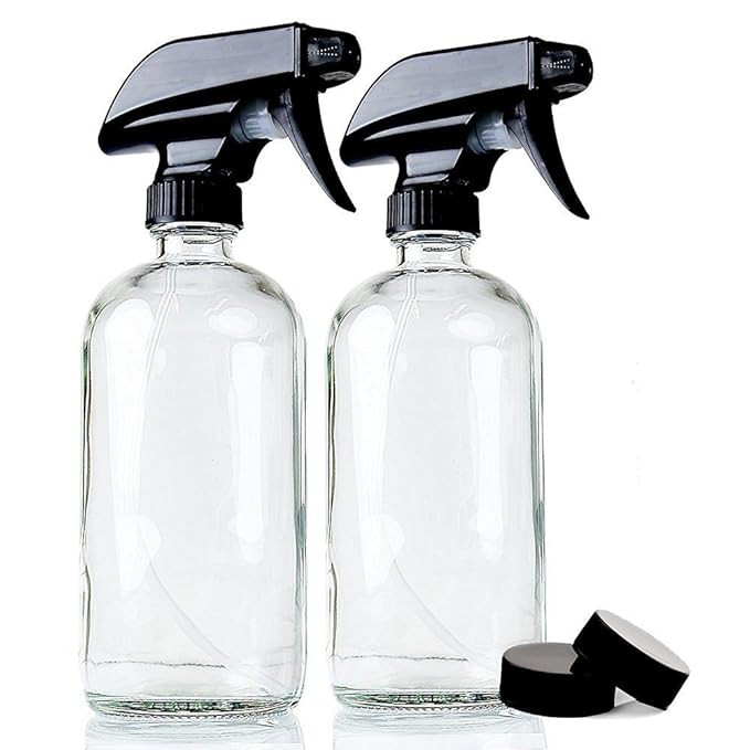 Empty Refillable 16 oz Glass Container for Homemade Cleaners, Misting Plants, etc - Strong Reliab... | Amazon (US)